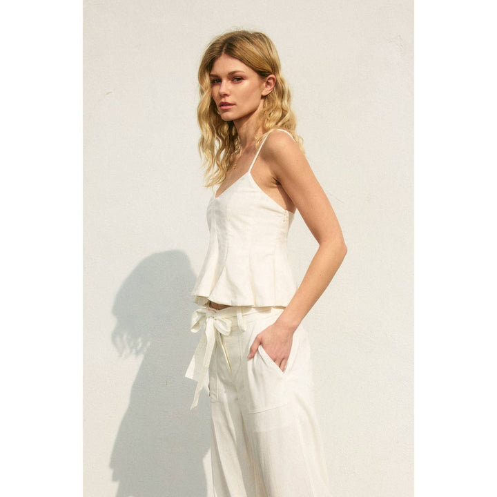 Heaven Sent Sleeveless Flared Top