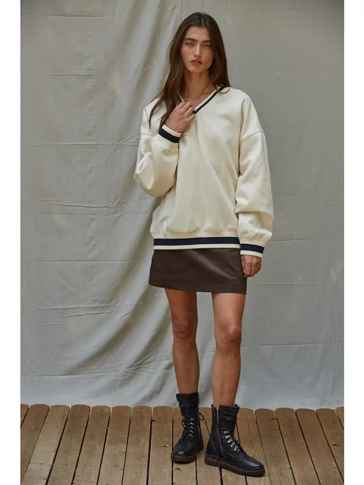 Lasso Corduroy Mini Skirt