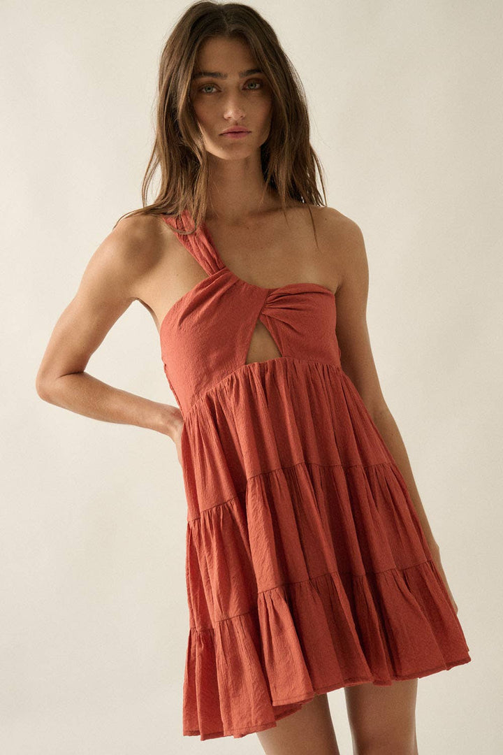 Valencia Keyhole Mini Dress