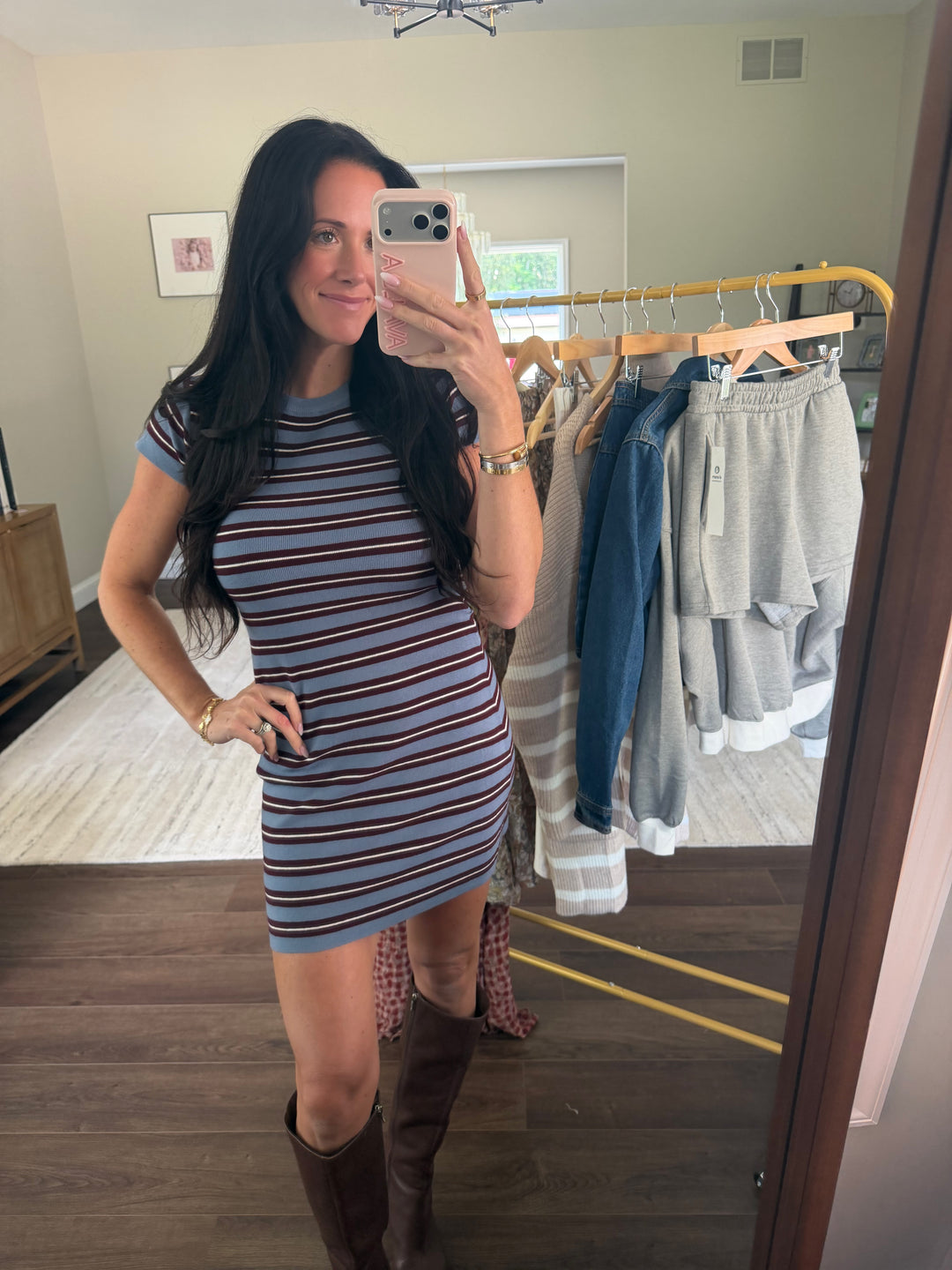 Hadley Striped Sweater Mini Dress