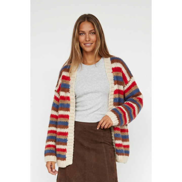 Multi Stripe Cardigan