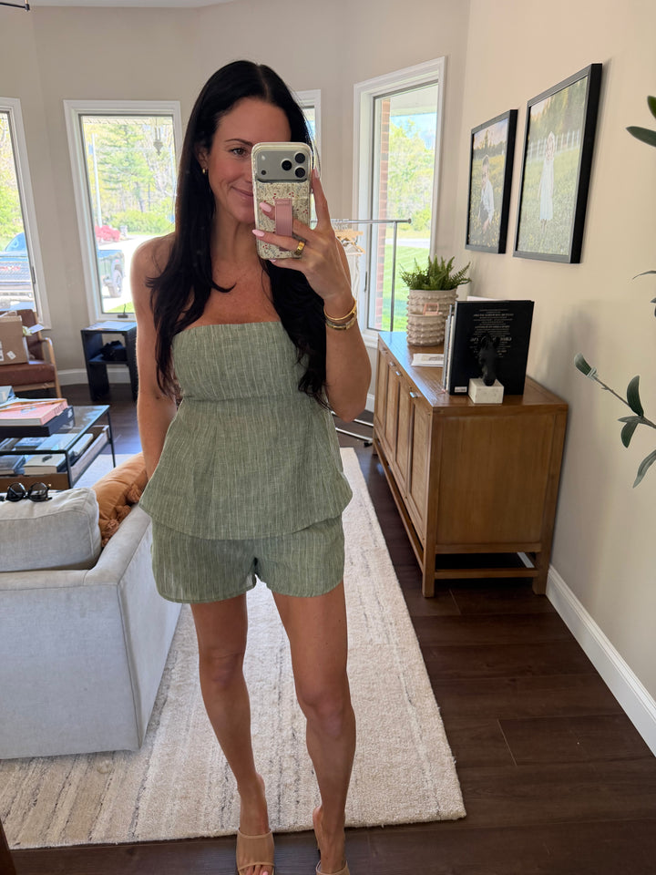 Waves Tube Top Set