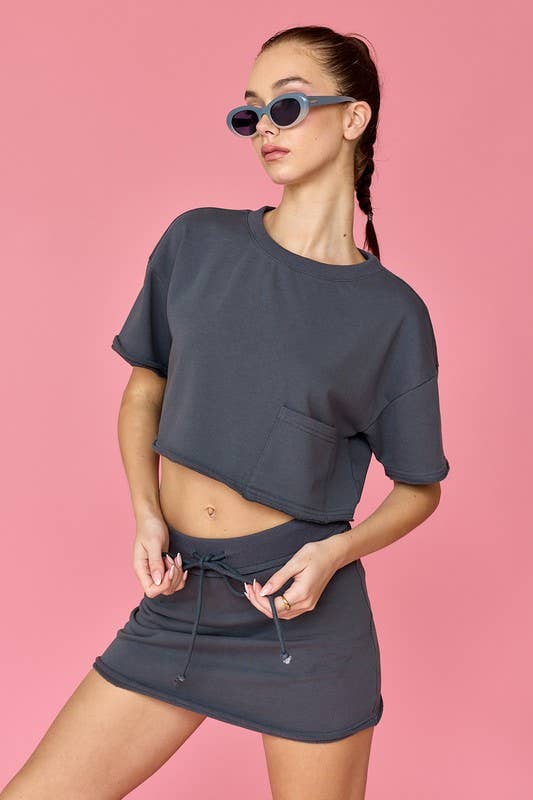 Calla Crop Top and Skort Set