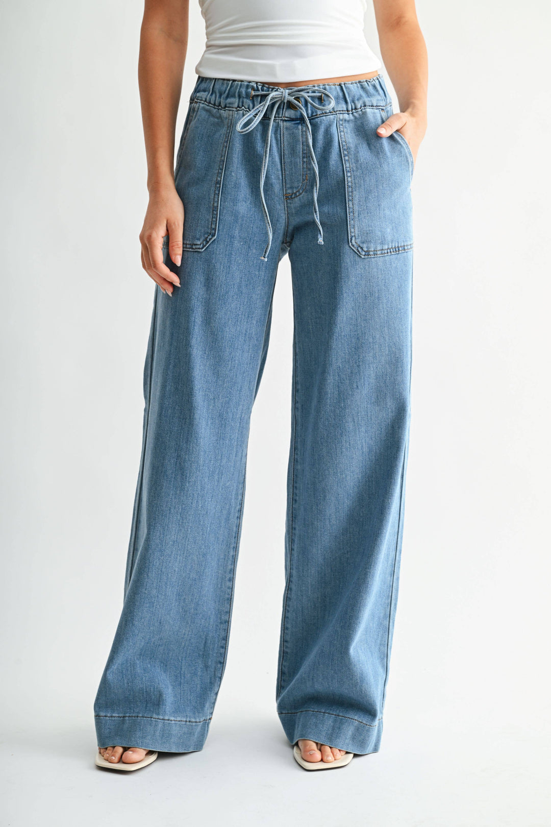 Utility Pocket Tied Waistband
