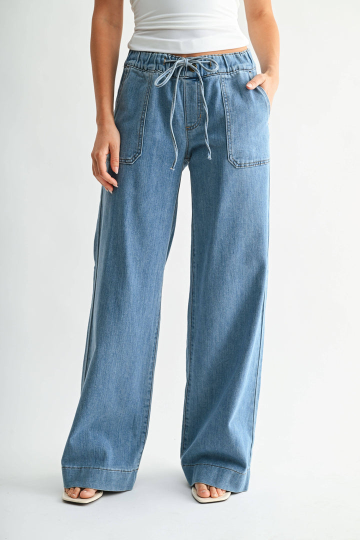 Utility Pocket Tied Waistband