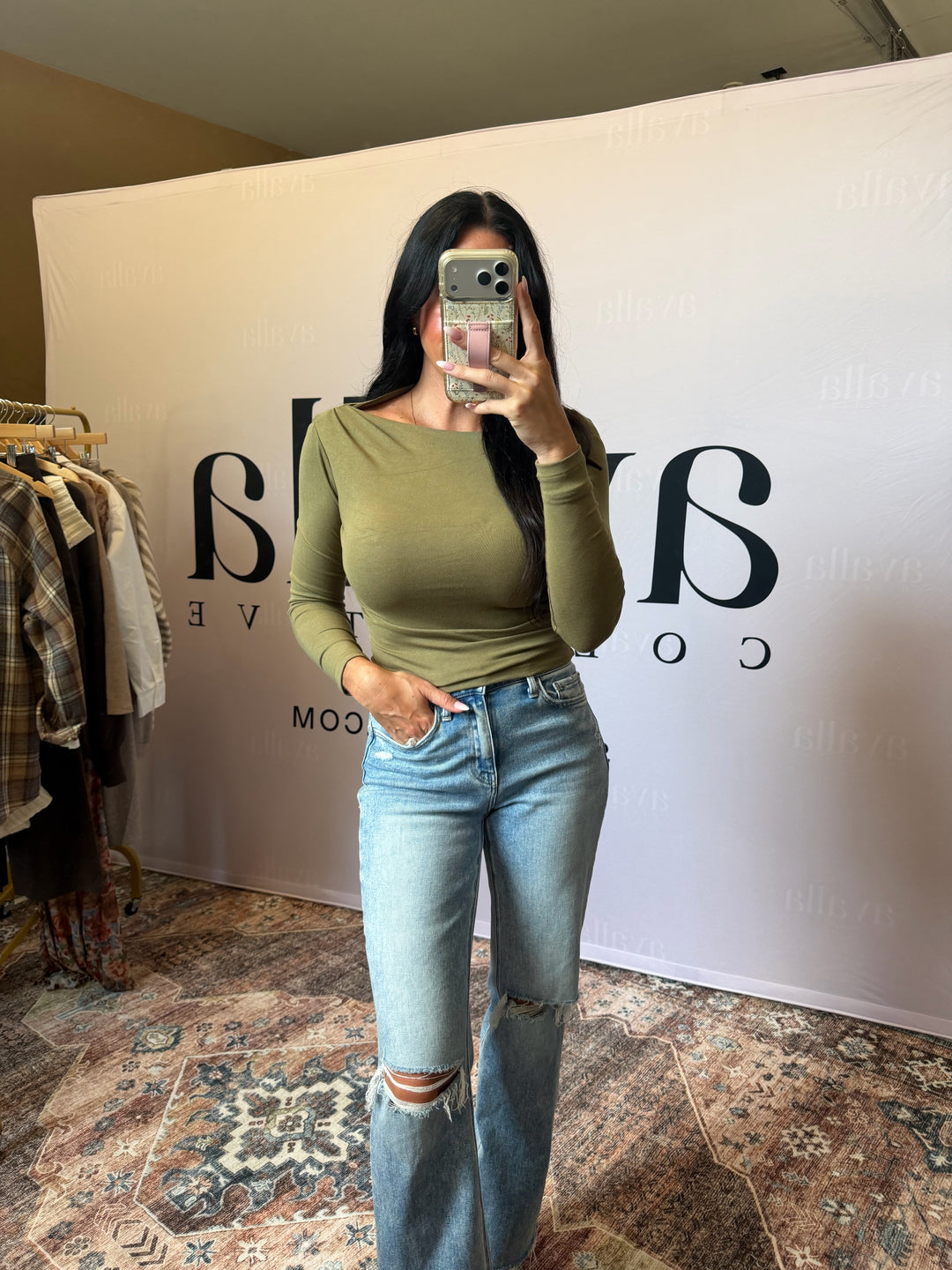 Maren Boat Neck Knit Top