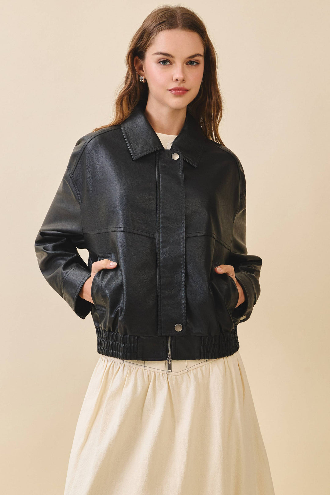 Mercer Faux Leather Jacket