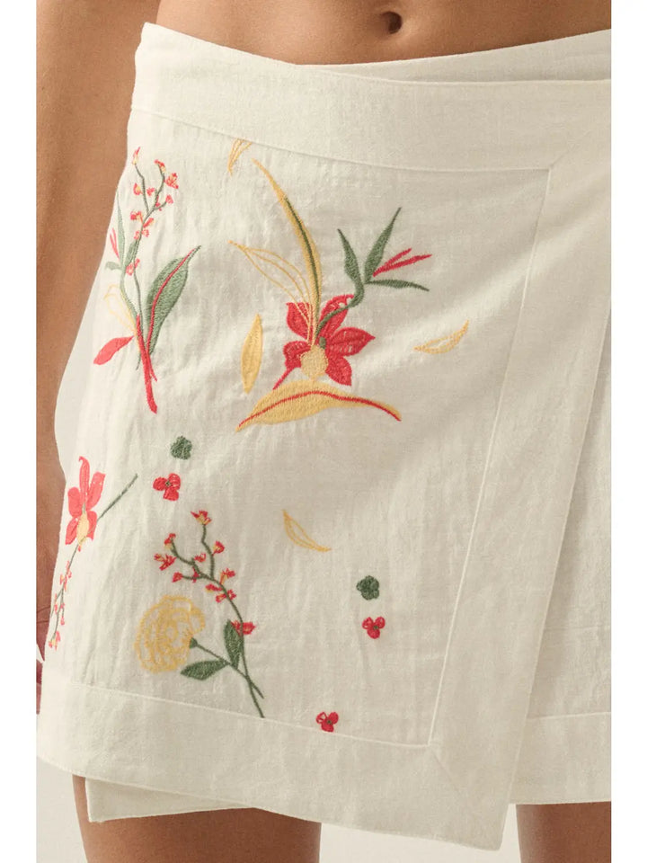Amalfi Wrap Mini Skirt