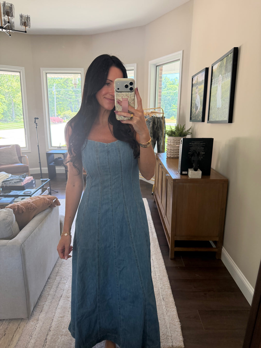 Indigo Maxi Denim Dress