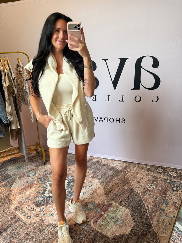 Collins Contrast Sweatshirt & Shorts Set