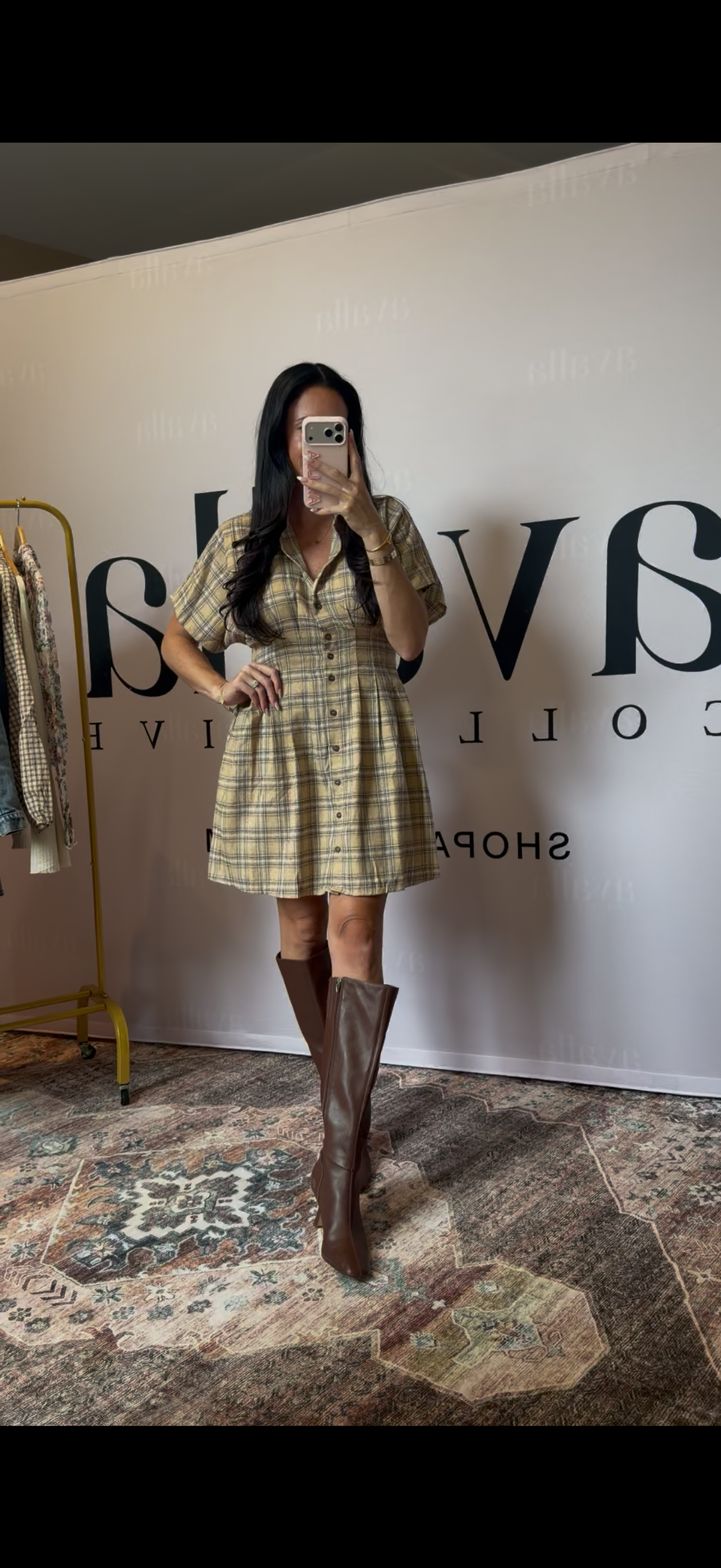 Hollis Plaid Mini Dress