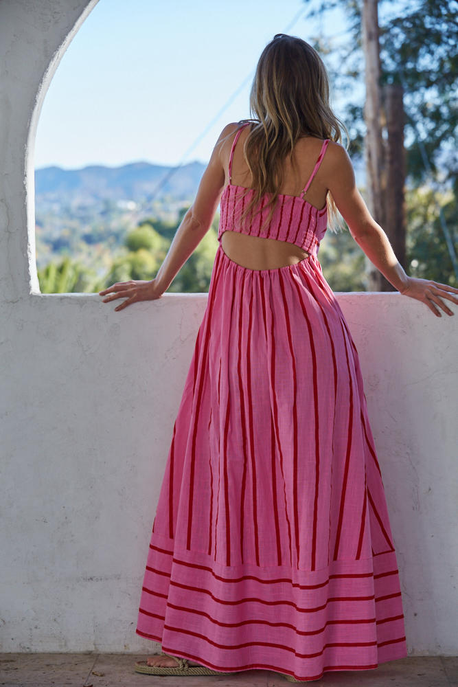 Rosa Stripe Maxi Dress