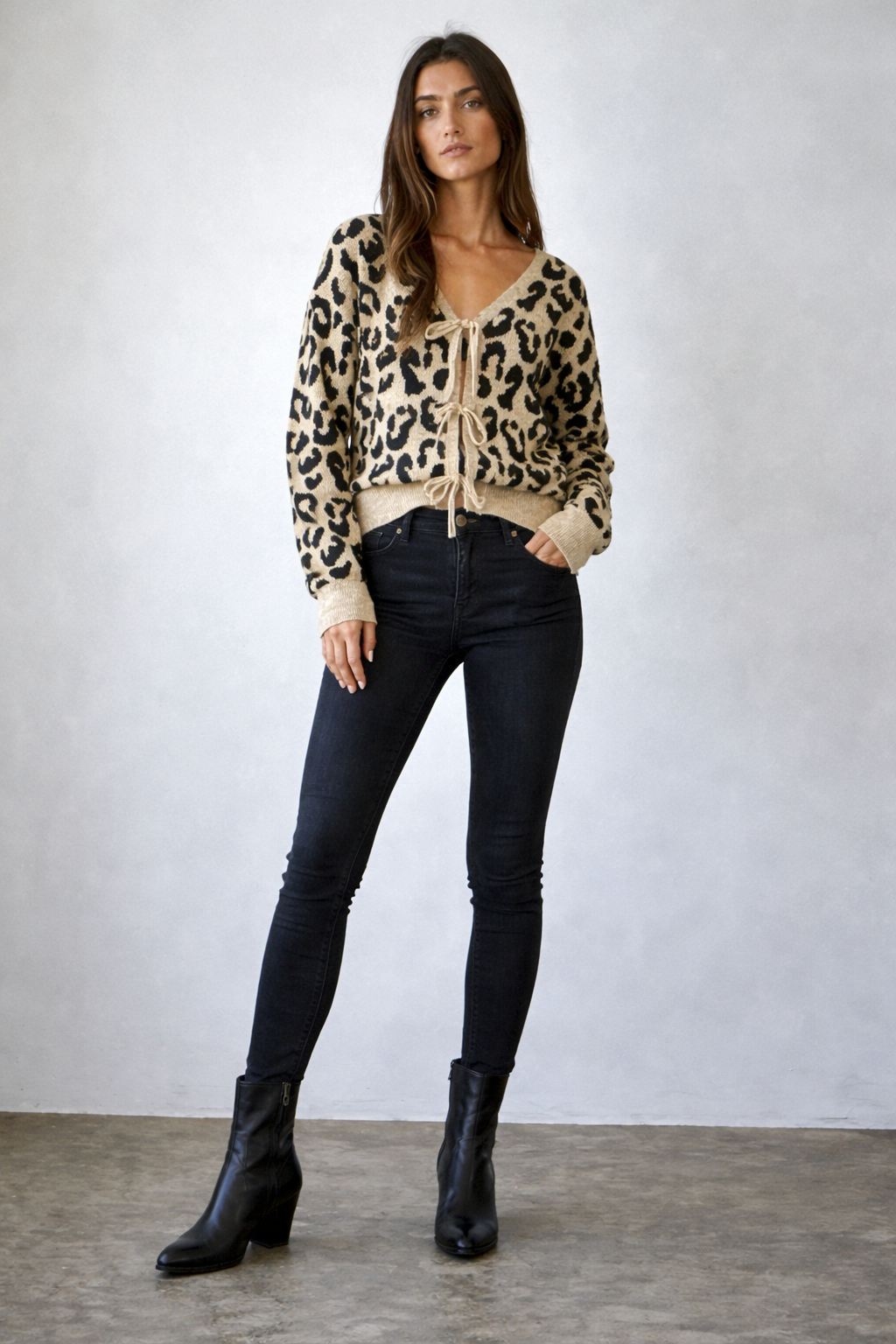 Selva Tie Front Cardigan