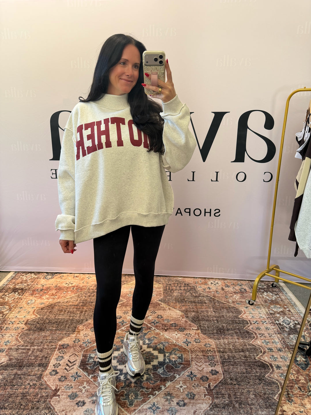 Mom Club Reversible Mockneck