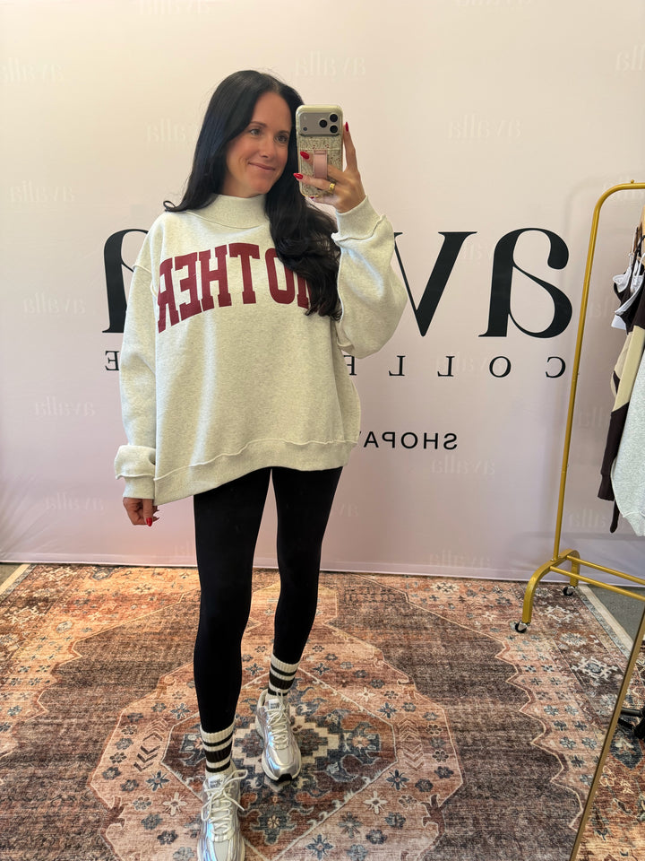 Mom Club Reversible Mockneck