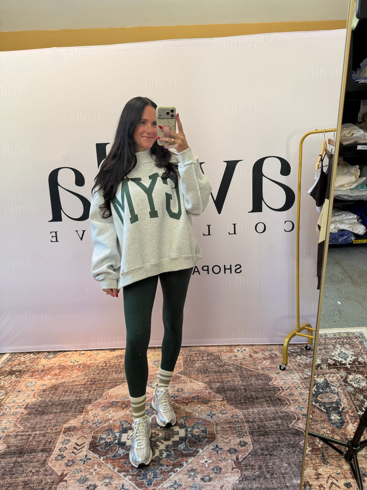 Gym to Bed Reversible Mockneck Sweatshirt