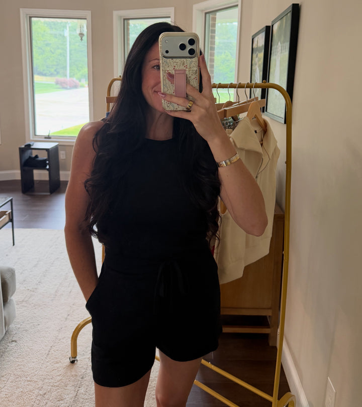 Sand Dune Drawstring Romper