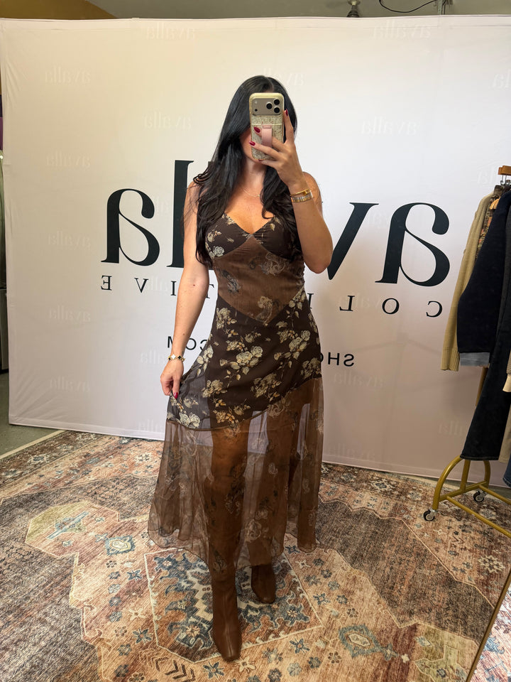 Autumn Muse Floral & Paisley Maxi Dress