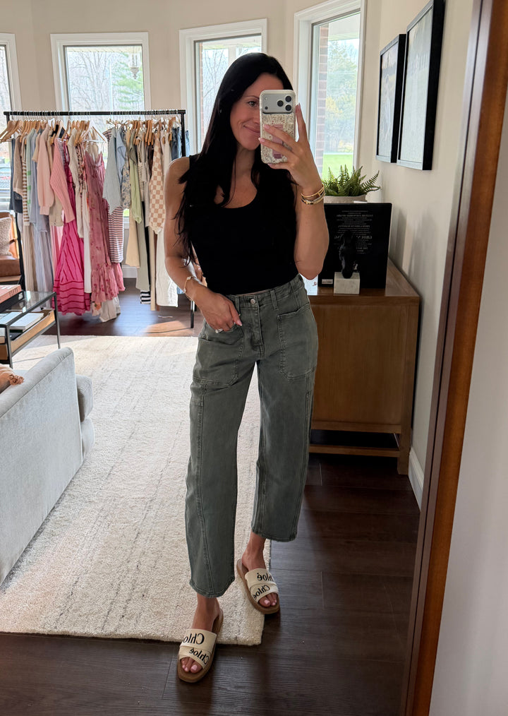 Flying Monkey High Rise Barrel Jeans