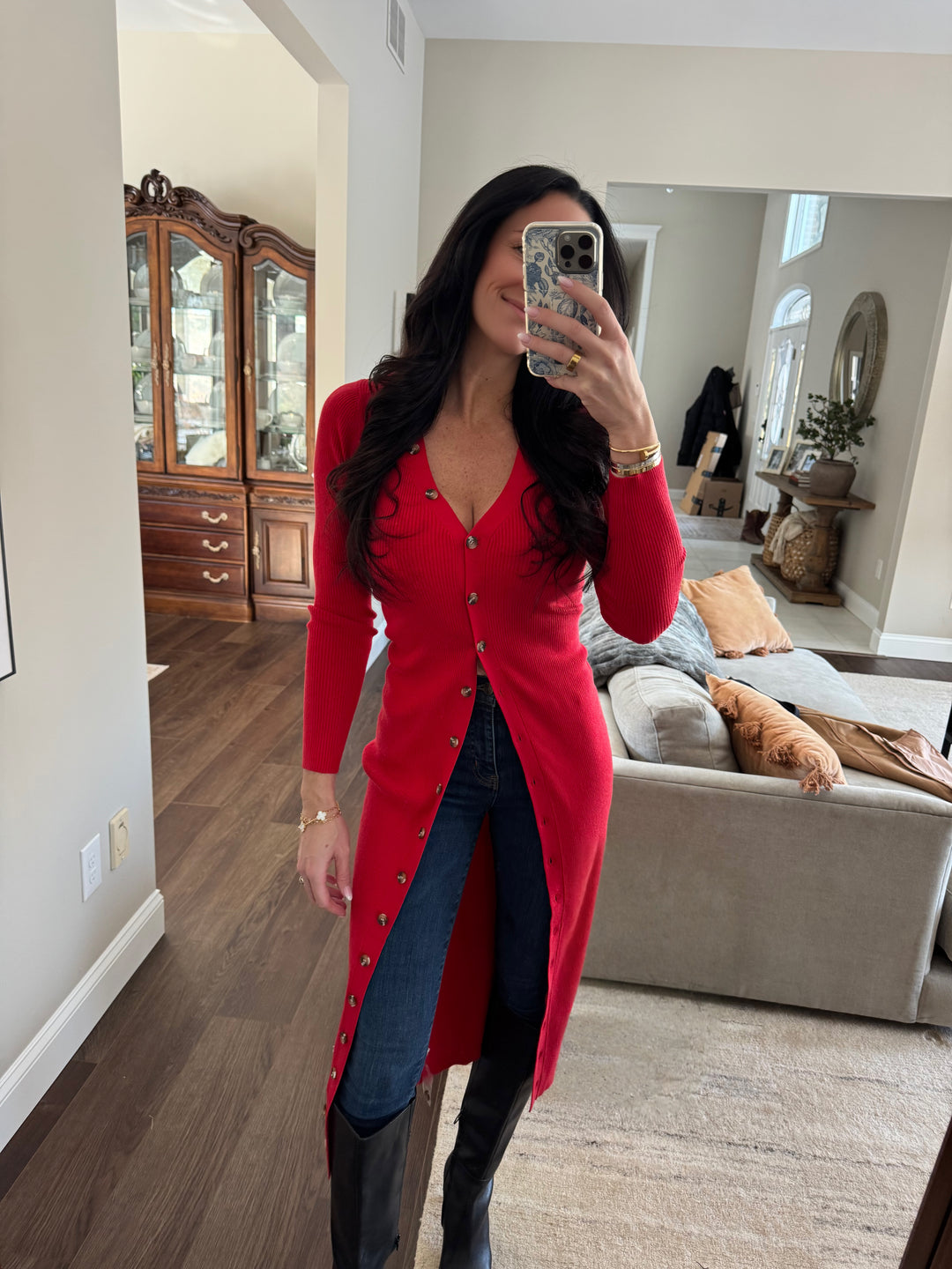 Rossa Longline Knit Cardigan