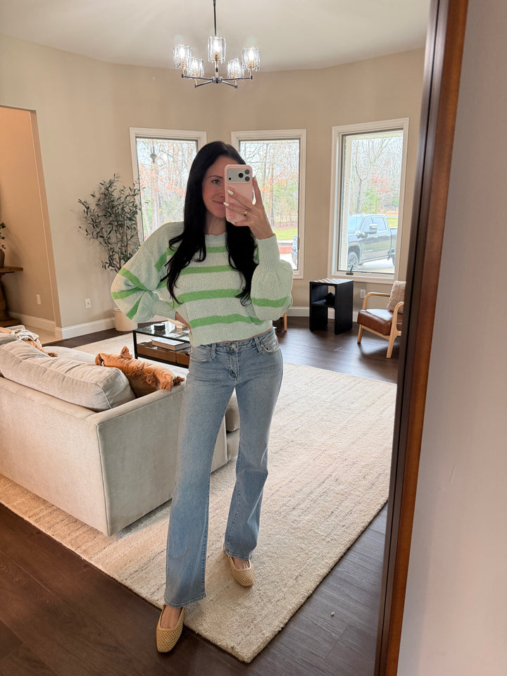 Ava Striped Crewneck Top