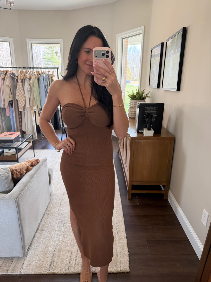 Isabella Halter Maxi Dress
