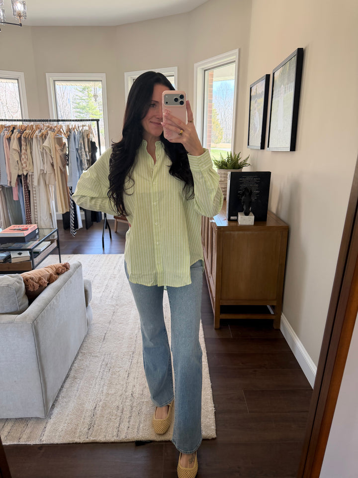 Gemma Striped Buttondown Shirt