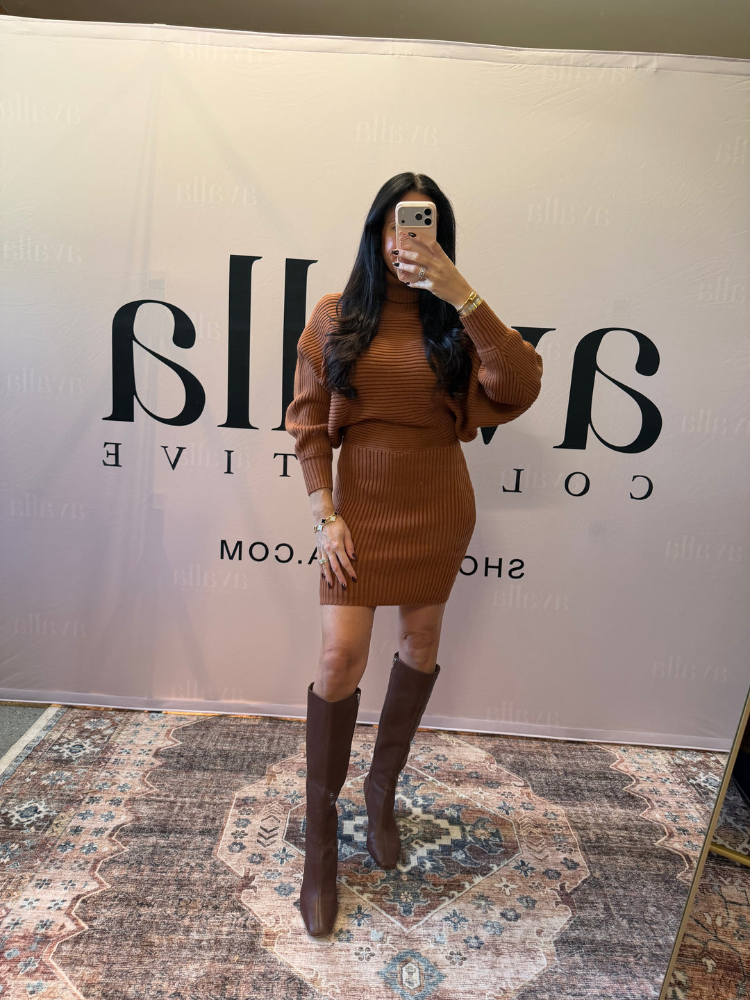 Nola Ribbed Knit Dress