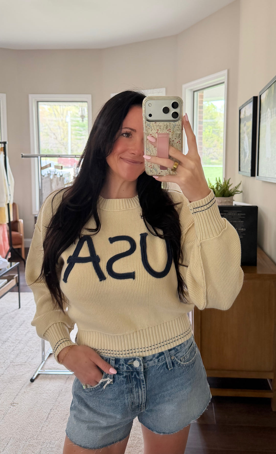 USA Knit Pullover Sweater