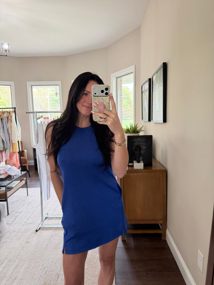 Renata Crew Neck Tank Mini Dress