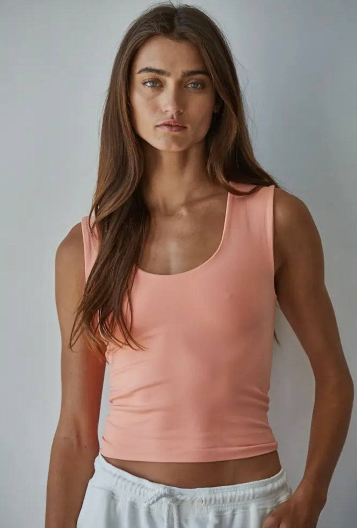 Double Layered Seamless Tank Top