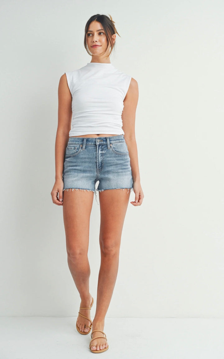 Just Black Denim Low Rise Mirco Short