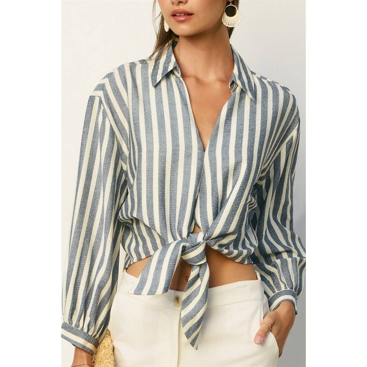 Hamptons Stripe Knot Front Shirt