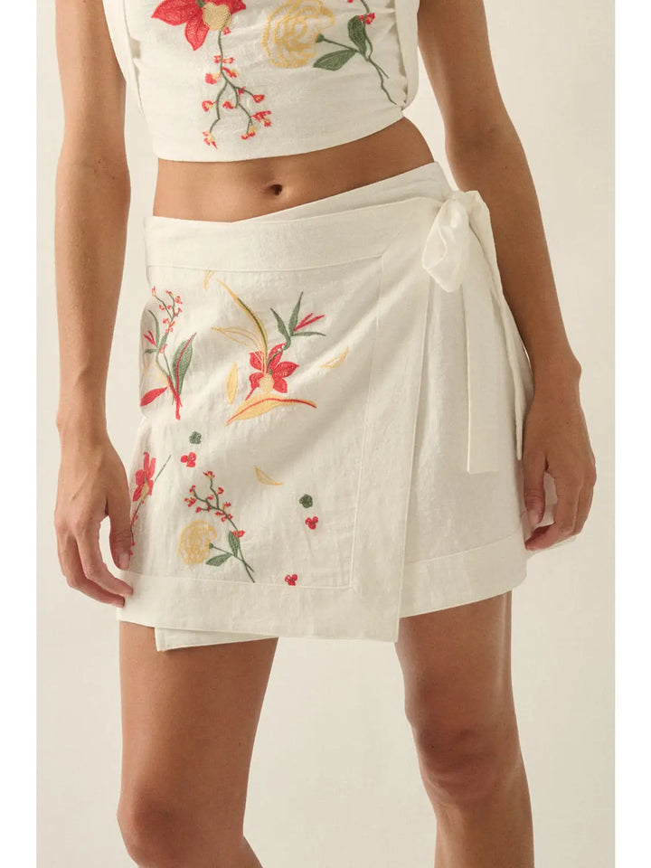 Amalfi Wrap Mini Skirt