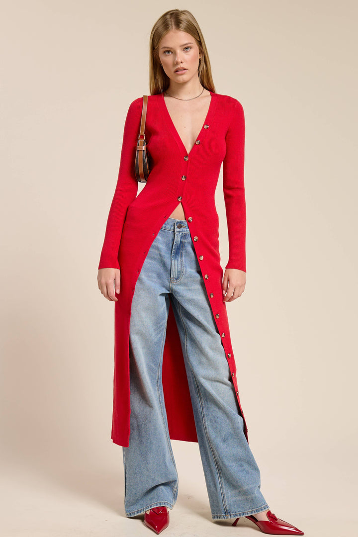 Rossa Longline Knit Cardigan