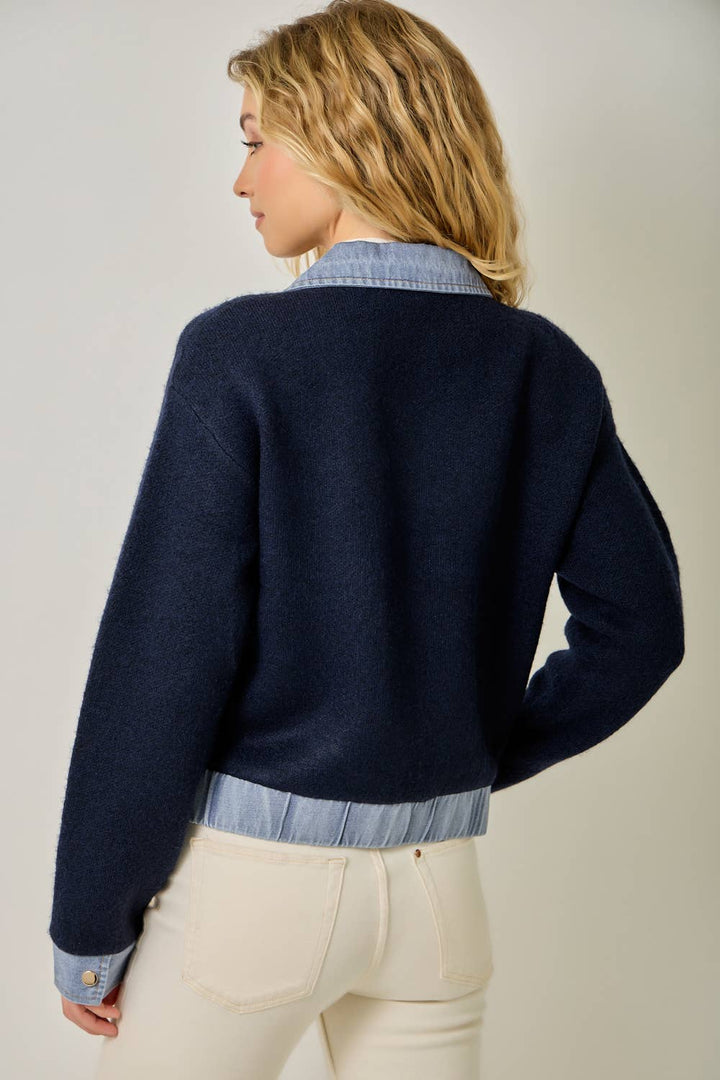 Hudson Denim Sweater Jacket