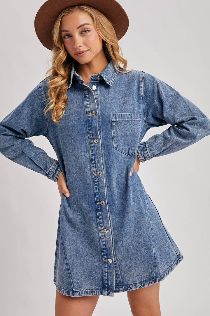 Maren Denim Shirt Dress