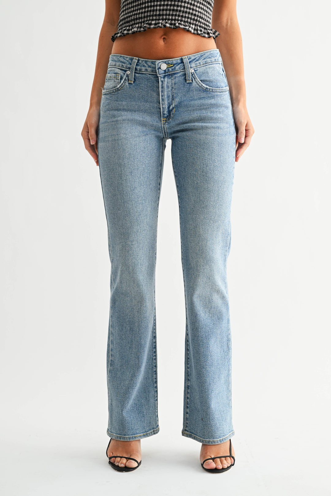 Just Black Low-Rise Vintage Bootcut