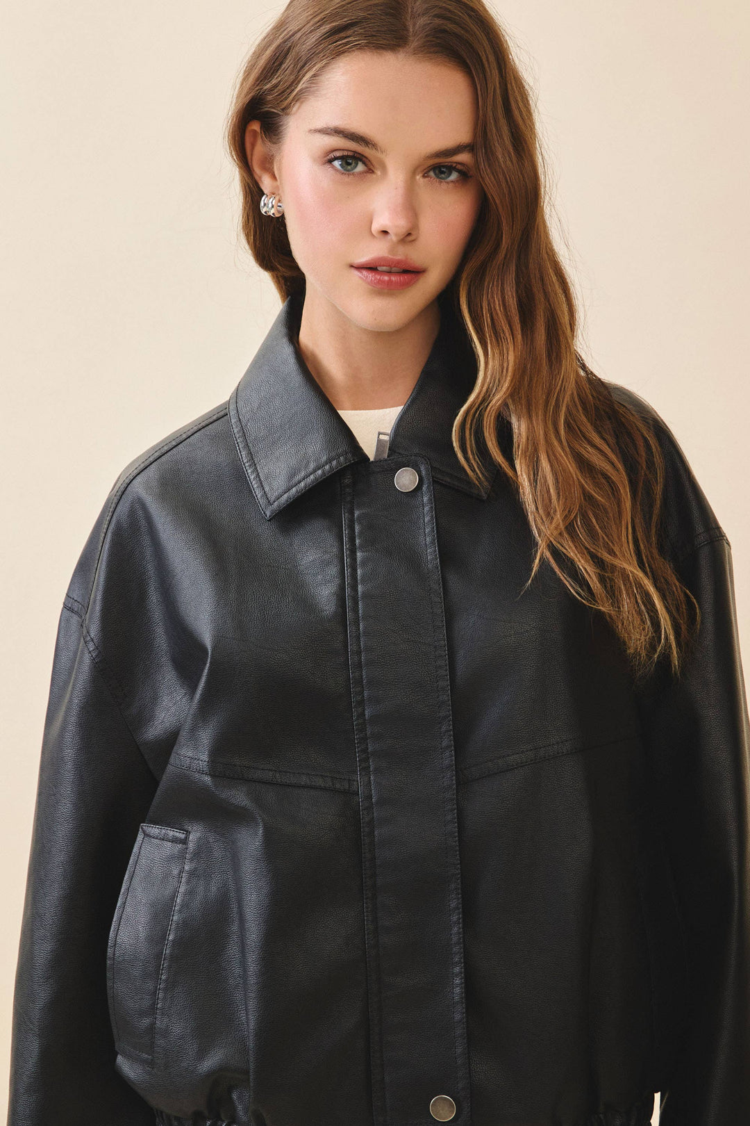 Mercer Faux Leather Jacket