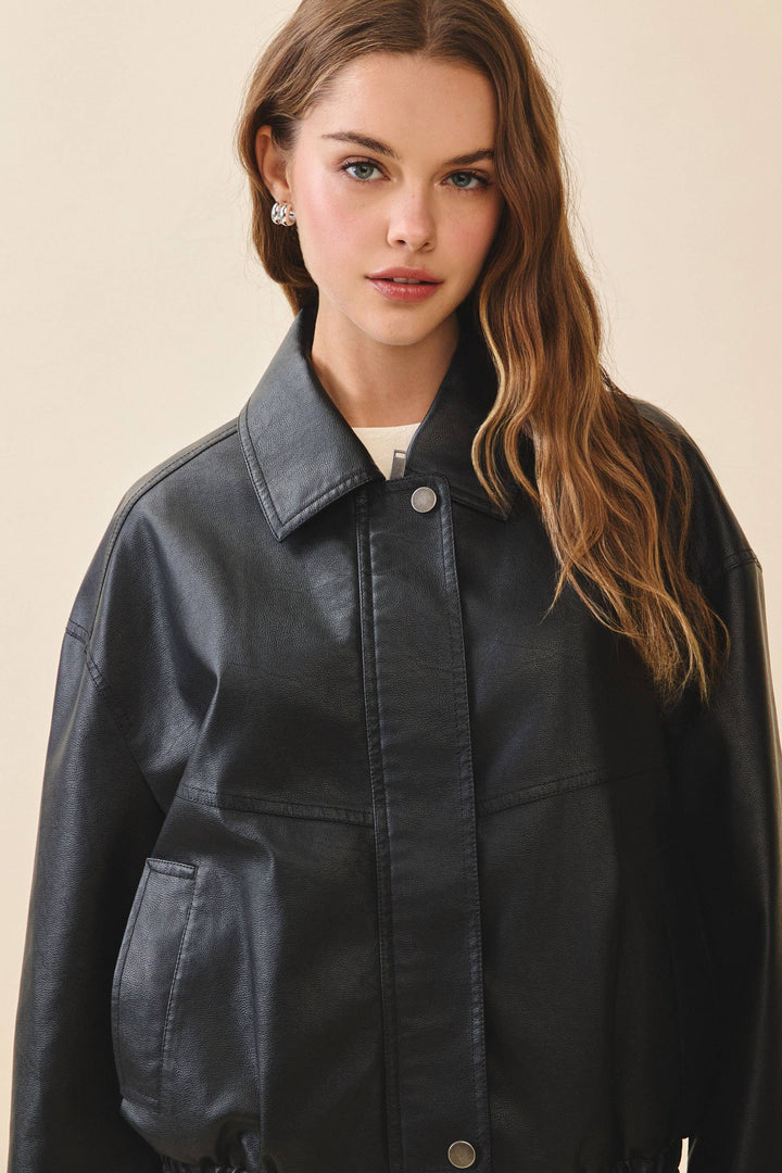 Mercer Faux Leather Jacket