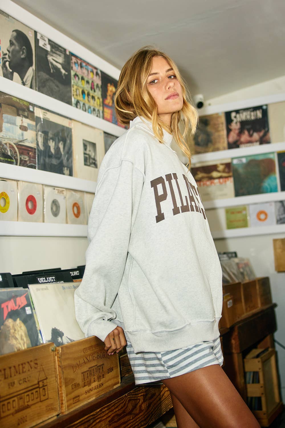 Studio Girl Reversible Mockneck Sweatshirt