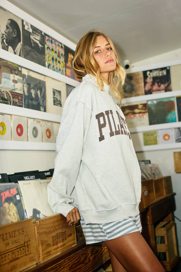 Studio Girl Reversible Mockneck Sweatshirt