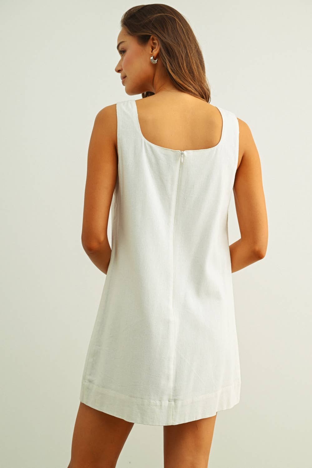 White Sands Linen Eyelet Mini