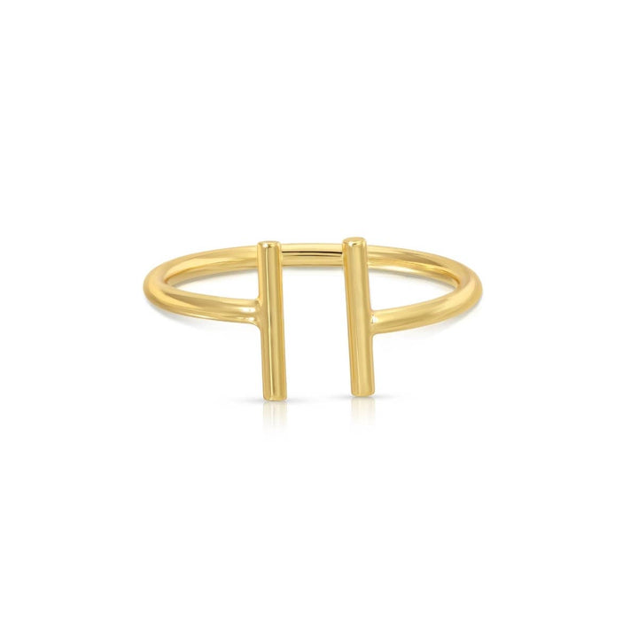 Simple Double Bar Adjustable Ring