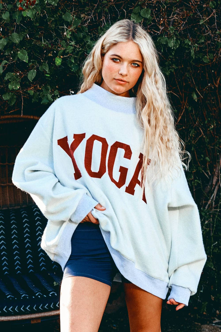 Studio Girl Reversible Mockneck Sweatshirt