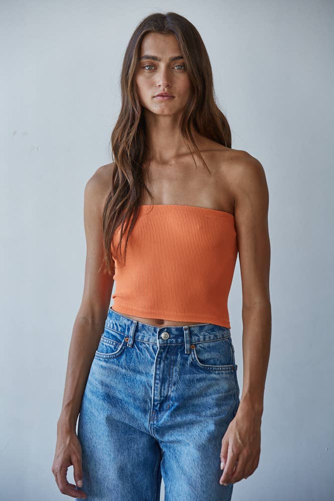 Sofia Seamless Ribbed Tube Top