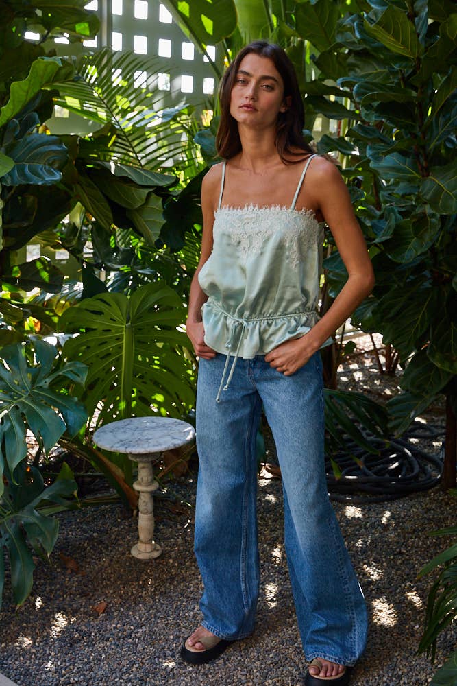 Sea Glass Peplum Top