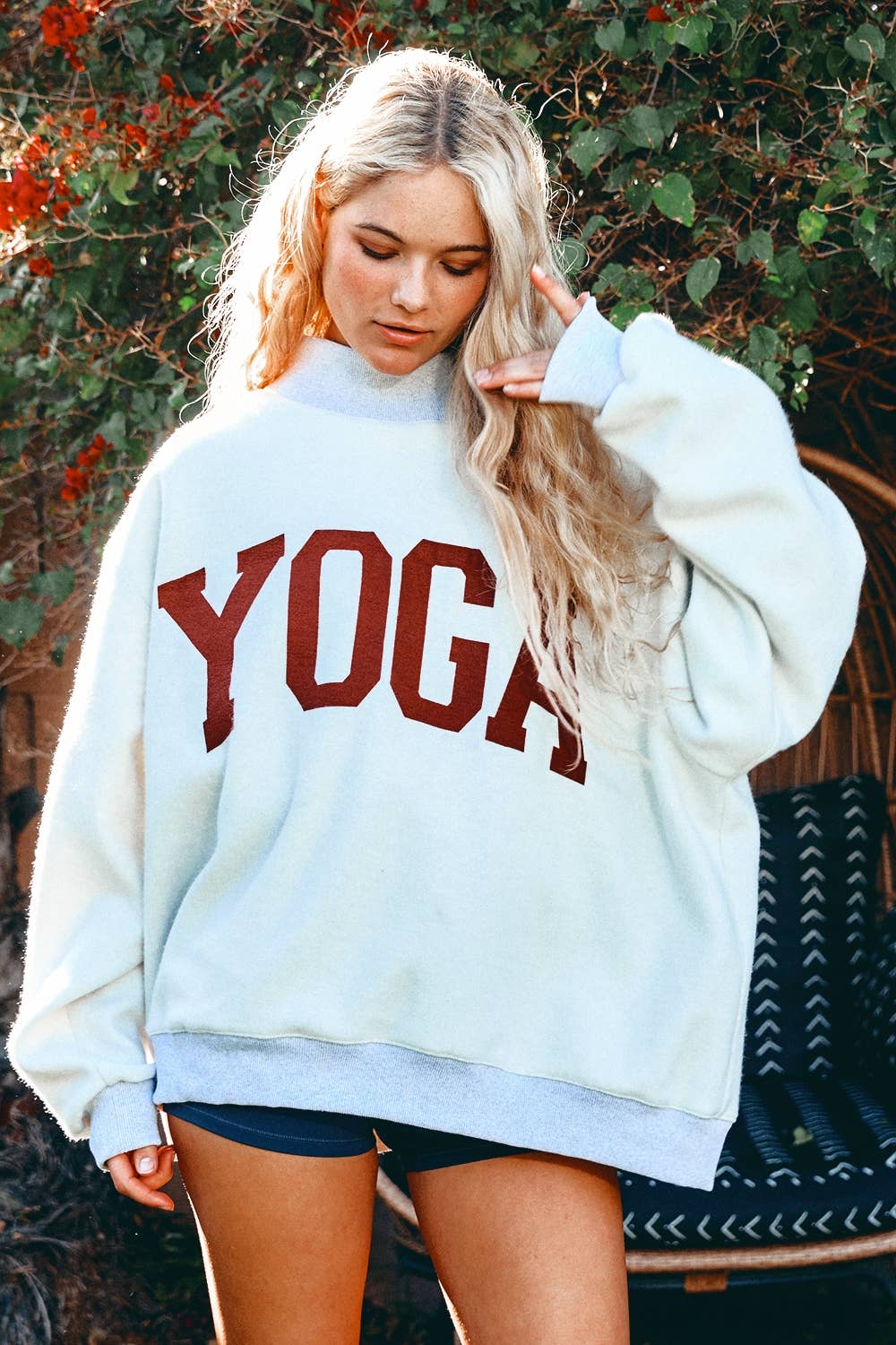 Studio Girl Reversible Mockneck Sweatshirt