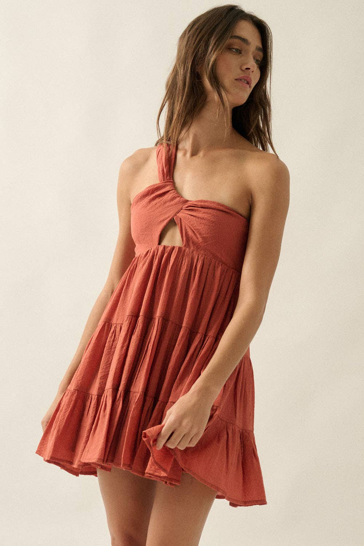 Valencia Keyhole Mini Dress