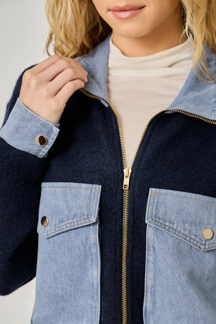 Hudson Denim Sweater Jacket